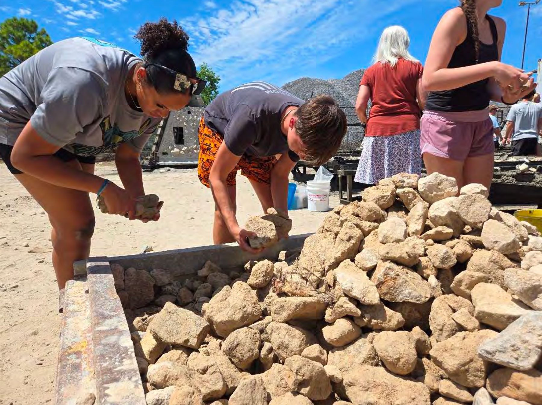 Destin High School students getting a hands-on experience.